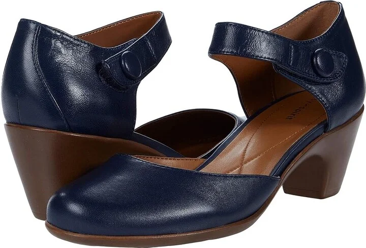 Easy Spirit Clarice Women's Shoes Dark Blue : 5.5 M (B), Leather