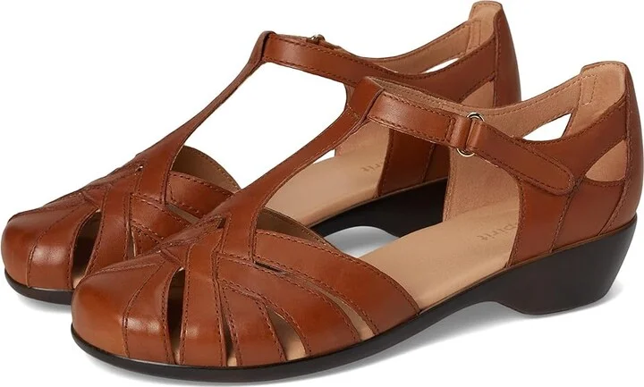 Easy Spirit Darlyn Women's Dress Flat Shoes Medium Brown Leather : 6.5 W (D)