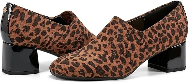 Easy Spirit Denisa High Women's Heels Leopard : 8 W (D), Rubber/Synthetic