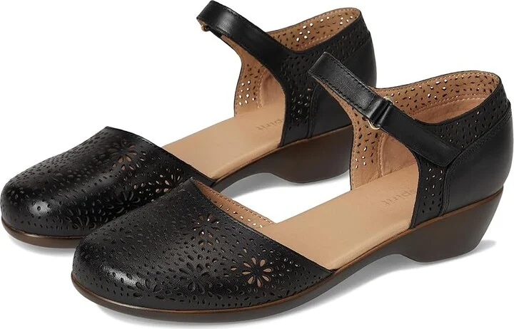 Easy Spirit Denita Women's Shoes Black Leather : 8.5 M (B), Leather/Rubber