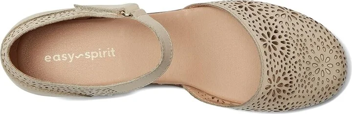 Easy Spirit Denita Women's Shoes Cream Leather : 5.5 M (B), Leather/Rubber - Image 2