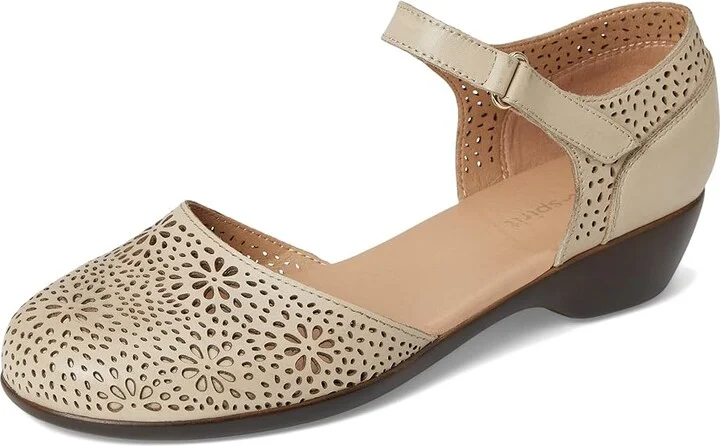 Easy Spirit Denita Women's Shoes Cream Leather : 5.5 M (B), Leather/Rubber - Image 5