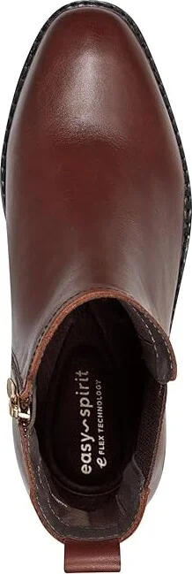 Easy Spirit Fedra Women's Boots Medium Brown Leather : 5 M (B), Leather/Rubber - Image 2