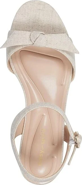 Easy Spirit Ginova Women's Shoes Light Natural Linen : 8 W (D), Leather - Image 2