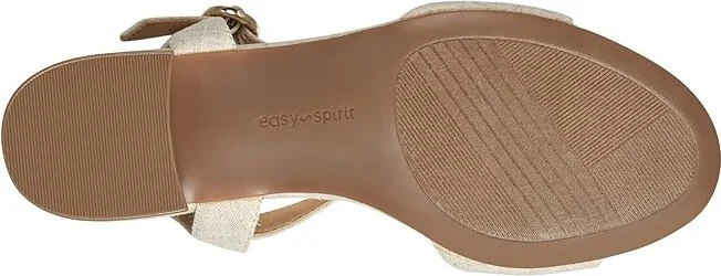 Easy Spirit Ginova Women's Shoes Light Natural Linen : 8 W (D), Leather - Image 3
