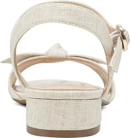 Easy Spirit Ginova Women's Shoes Light Natural Linen : 8 W (D), Leather - Image 4