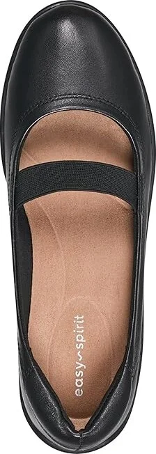 Easy Spirit Golden Women's Flat Shoes Black Leather : 7 M (B) - Image 2