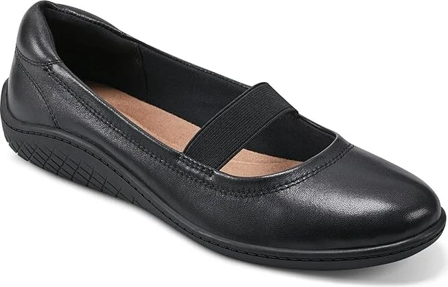 Easy Spirit Golden Women's Flat Shoes Black Leather : 7 M (B) - Image 5