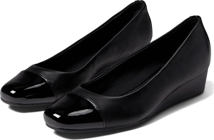 Easy Spirit Gracey Women's Shoes Black : 6 W (D), Leather/Synthetic
