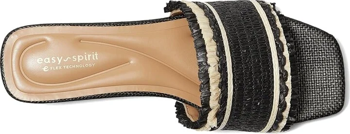 Easy Spirit Graciela Women's Wedge Shoes Black/Cream : 8.5 M (B), Rubber/Synthetic - Image 2
