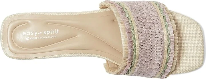 Easy Spirit Graciela Women's Wedge Shoes Light Purple/Beige/Aqua : 7 W (D), Rubber/Synthetic - Image 2