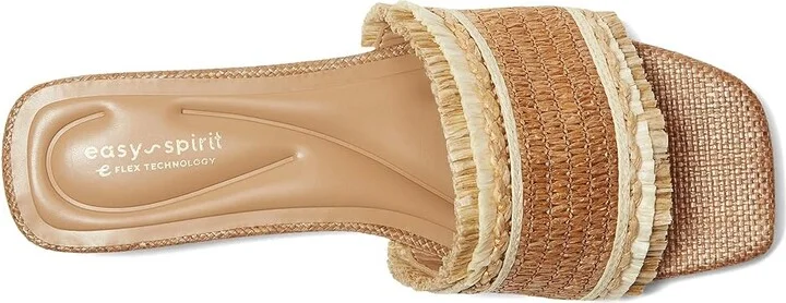 Easy Spirit Graciela Women's Wedge Shoes Medium Brown/Cream : 12 W (D), Rubber/Synthetic - Image 2