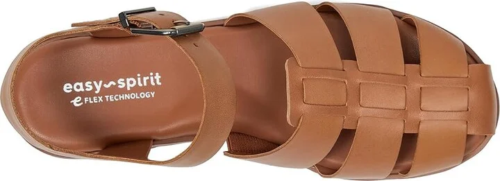 Easy Spirit Gretty Women's Sandals Medium Brown Leather : 6 W (D) - Image 2