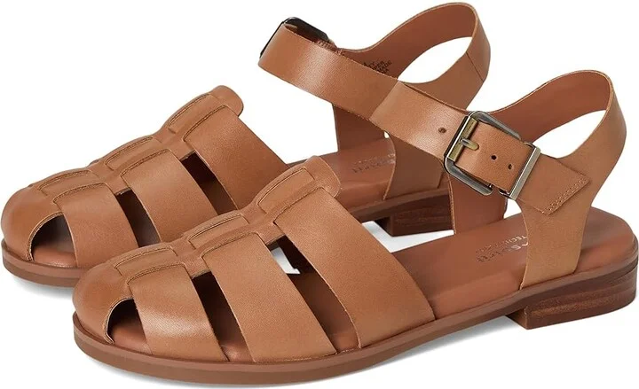 Easy Spirit Gretty Women's Sandals Medium Brown Leather : 6 W (D)