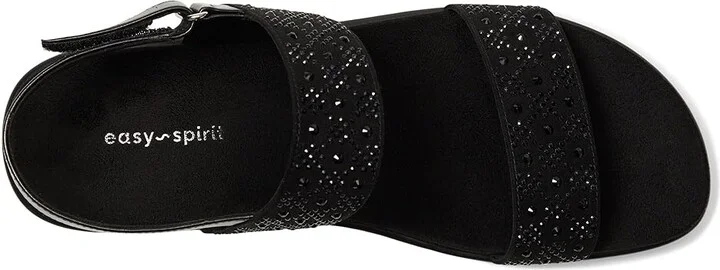 Easy Spirit Haisley Women's Sandals Black : 8.5 M (B), Suede - Image 2