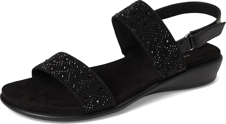 Easy Spirit Haisley Women's Sandals Black : 8.5 M (B), Suede - Image 5