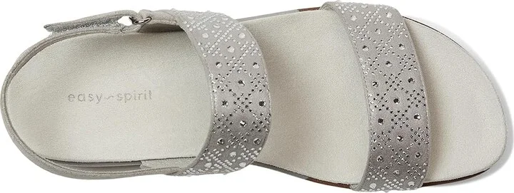 Easy Spirit Haisley Women's Sandals Silver Shimmer : 7 M (B), Suede - Image 2
