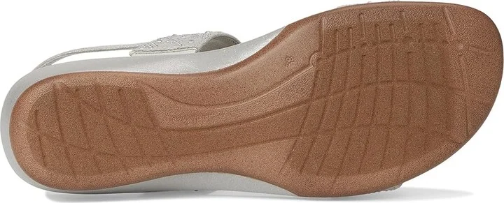 Easy Spirit Haisley Women's Sandals Silver Shimmer : 7 M (B), Suede - Image 3