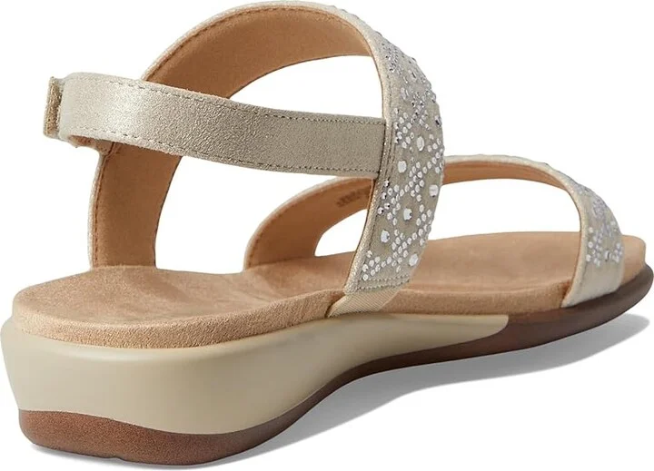 Easy Spirit Haisley Women's Sandals Taupe Shimmer : 7 M (B), Suede - Image 4