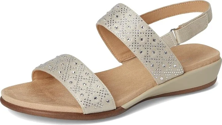 Easy Spirit Haisley Women's Sandals Taupe Shimmer : 7 M (B), Suede - Image 5