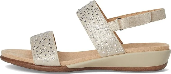 Easy Spirit Haisley Women's Sandals Taupe Shimmer : 7 M (B), Suede - Image 6