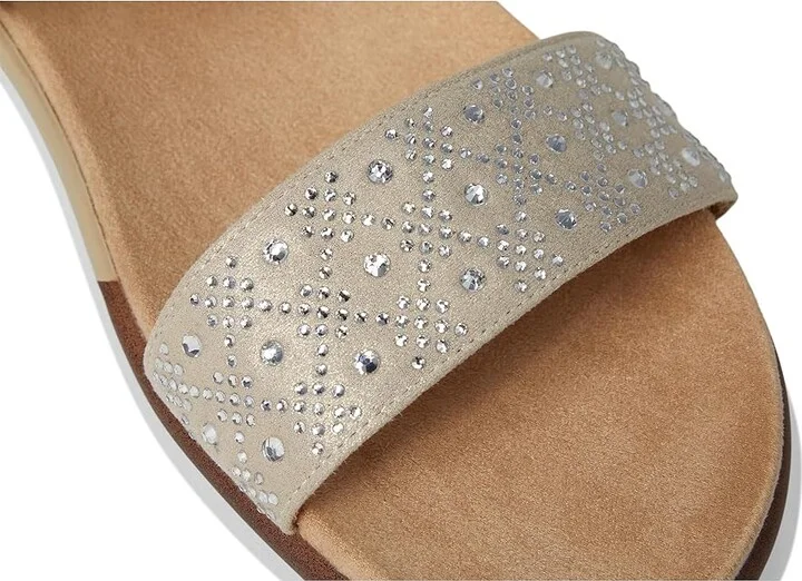 Easy Spirit Haisley Women's Sandals Taupe Shimmer : 7 M (B), Suede - Image 7