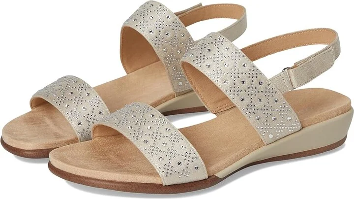Easy Spirit Haisley Women's Sandals Taupe Shimmer : 7 M (B), Suede