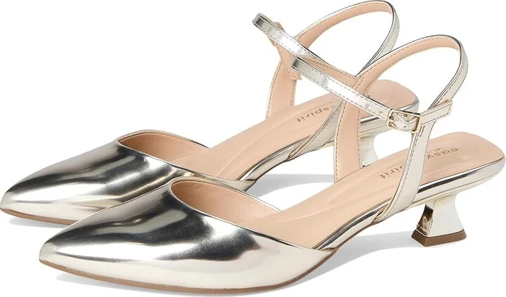 Easy Spirit Halyn High Women's Heels Gold Chrome : 5.5 M (B), Rubber