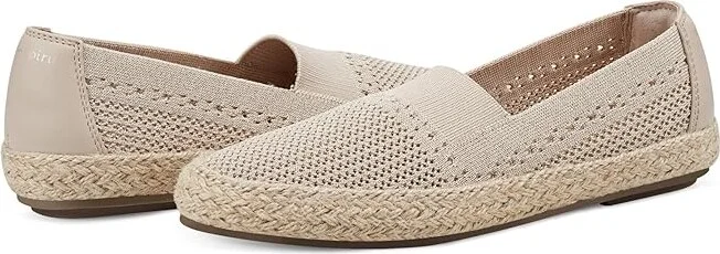 Easy Spirit Hassie Women's Flat Shoes Light Natural : 11 W (D), Leather