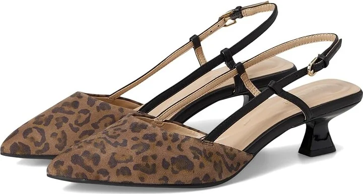 Easy Spirit Havana High Women's Heels Leopard/Black : 5 M (B), Leather