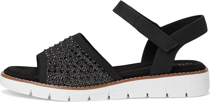 Easy Spirit Jaela Women's Sandals Black/Silver : 6.5 W (D) - Image 6