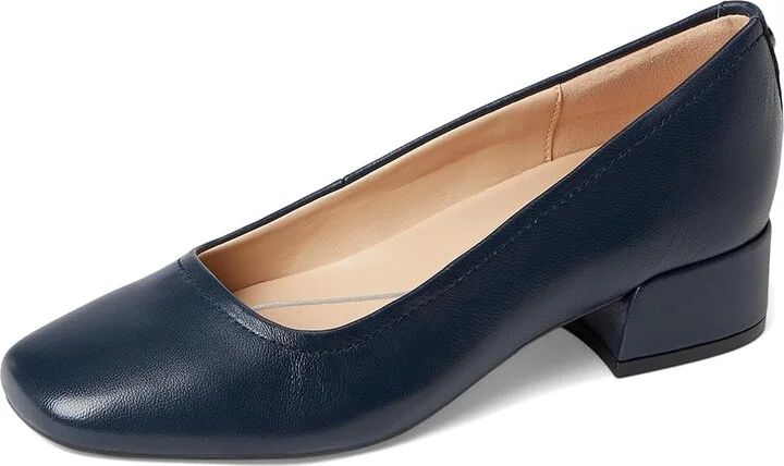 Easy Spirit Jain High Women's Heels Dark Blue Leather : 7.5 W (D), Leather/Rubber - Image 5