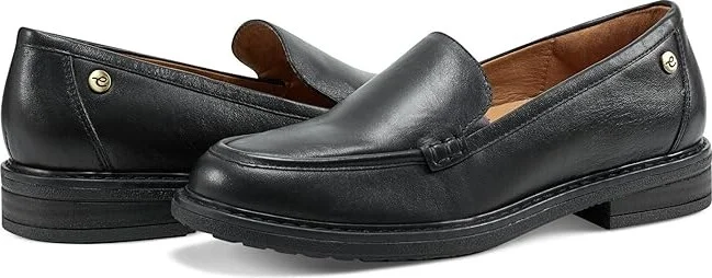 Easy Spirit Jaylin Women's Flat Shoes Black Leather : 8 W (D)