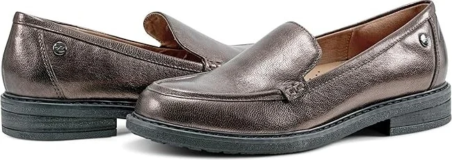 Easy Spirit Jaylin Women's Flat Shoes Bronze Leather : 9.5 M (B)