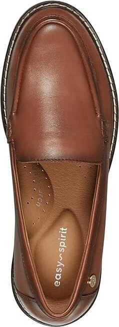 Easy Spirit Jaylin Women's Flat Shoes Medium Brown Leather : 6.5 W (D) - Image 2