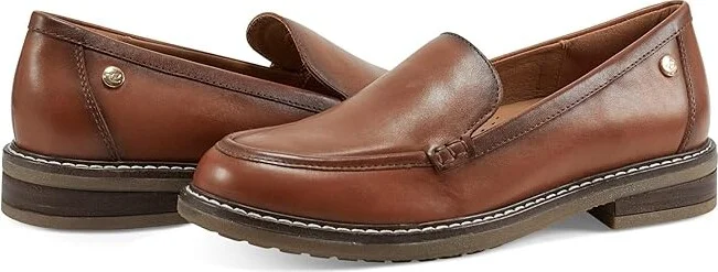 Easy Spirit Jaylin Women's Flat Shoes Medium Brown Leather : 6.5 W (D)