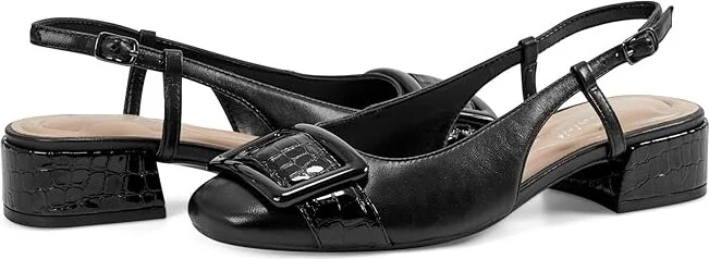 Easy Spirit Jola High Women's Heels Black Leather : 6 M (B), Leather/Rubber
