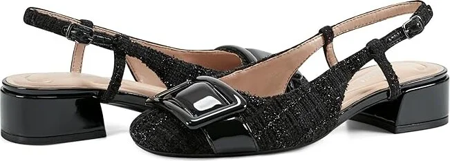 Easy Spirit Jola High Women's Heels Black Tweed : 6 M (B), Leather/Rubber