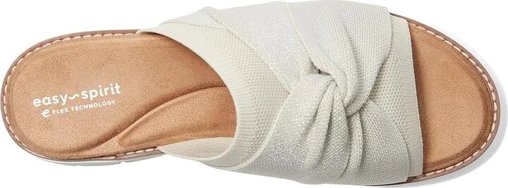 Easy Spirit Josy Women's Sandals Ivory/Silver : 9.5 W (D), Synthetic - Image 2