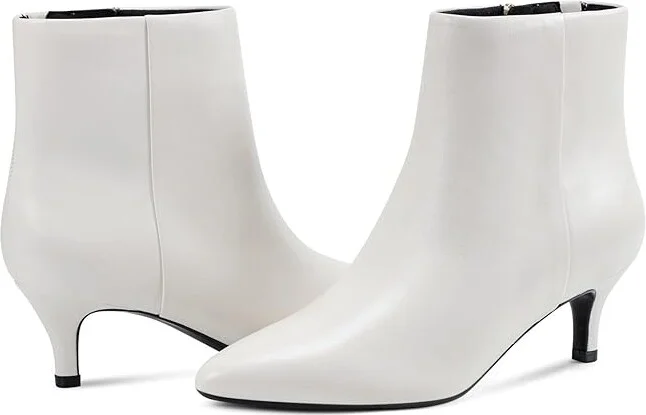 Easy Spirit Laina Women's Boots Cream Leather : 8 M (B)
