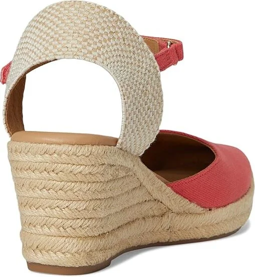 Easy Spirit Makaylie Women's Wedge Shoes Coral/Natural : 9.5 M (B), Rubber/Synthetic - Image 4
