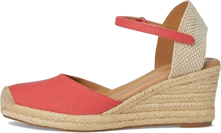 Easy Spirit Makaylie Women's Wedge Shoes Coral/Natural : 9.5 M (B), Rubber/Synthetic - Image 6