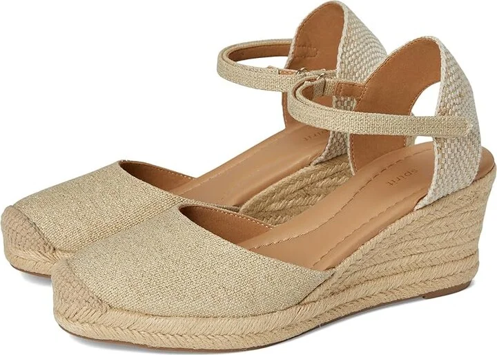 Easy Spirit Makaylie Women's Wedge Shoes Natural/Gold : 10 M (B), Rubber/Synthetic