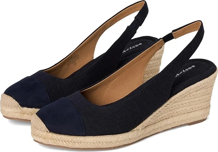 Easy Spirit Margie Women's Sandals Navy : 8.5 M (B), Textile