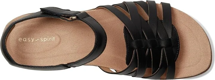 Easy Spirit Marlene Women's Sandals Black Leather : 9 M (B) - Image 2