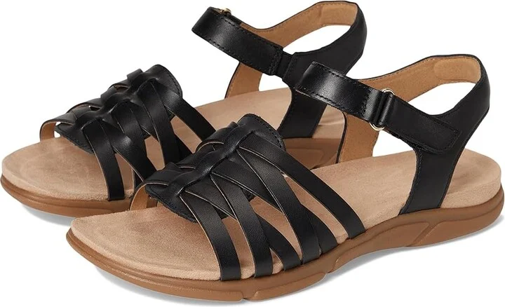 Easy Spirit Marlene Women's Sandals Black Leather : 9 M (B)