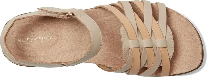 Easy Spirit Marlene Women's Sandals Cream/Light Natural Leather : 6.5 W (D) - Image 2