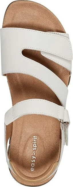 Easy Spirit Mavey Women's Sandals Cream Leather : 6.5 W (D) - Image 2