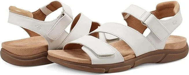 Easy Spirit Mavey Women's Sandals Cream Leather : 6.5 W (D)
