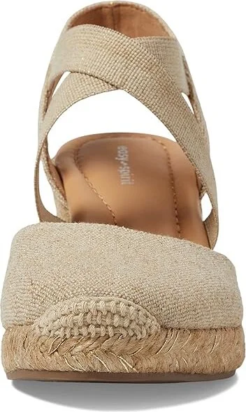 Easy Spirit Meza 7 Women's Wedge Shoes Gold : 7.5 M (B), Suede/Textile - Image 2